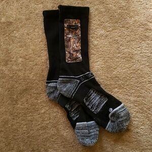 Black Socks with a Pocket